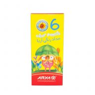 مداد 6 رنگ کوتاه آریا (3071)