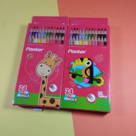 مداد 24 رنگ مقوایی پنتر