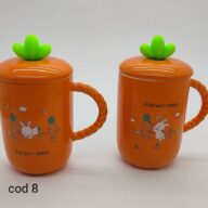 ماگ سرامیکی خارجی هویج با قاشق کد 8