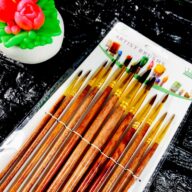 قلم مو گرد سری 12 تایی چینی