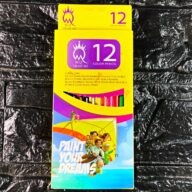 مداد 12 رنگ مقوایی ام.کیو