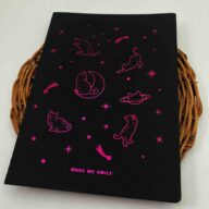 دفتر مشکی ته دوخت بزرگ خارجی