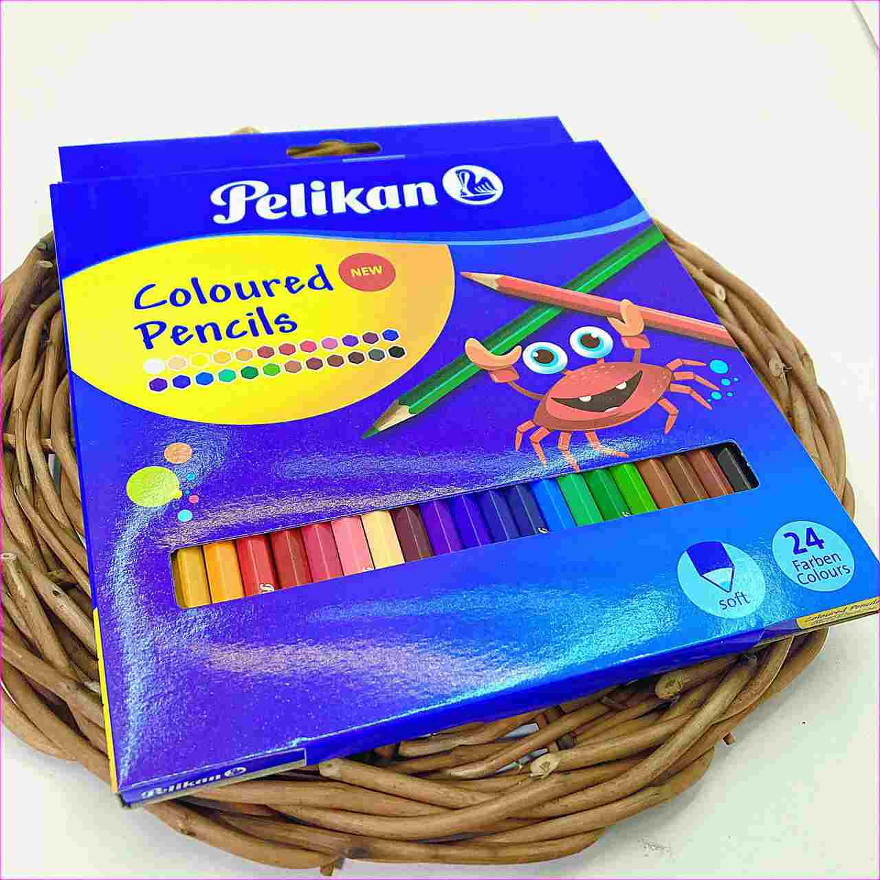 مداد 24 رنگ مقوایی پلیکان 1213