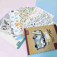 دفتر 50 برگ وزیری ته چسب کاج