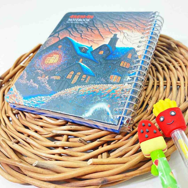 یادداشت 100 برگ 1/8 سلفون آسمان