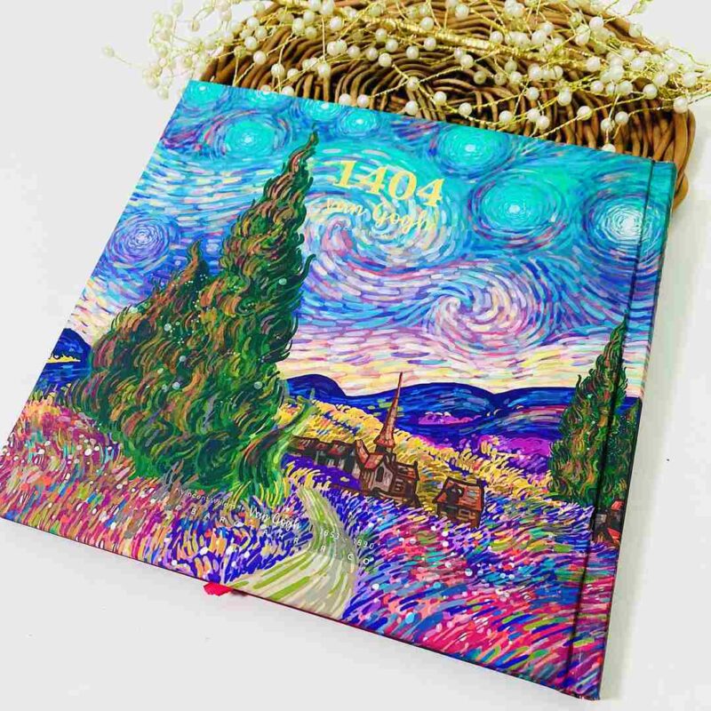 سررسید 20*20 ته دوخت ونگوگ برگ Barg