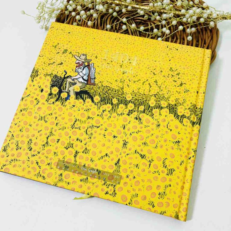 سررسید 20*20 ته دوخت ونگوگ برگ Barg