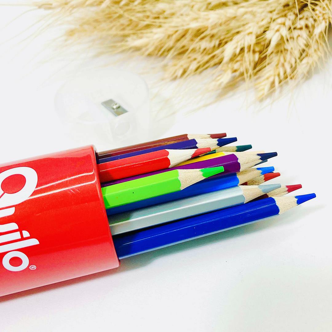 مداد 24 رنگ لوله ای کویلو