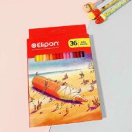 مداد 36 رنگ جعبه مقوایی الیپون