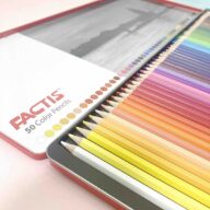 مداد 50 رنگ تخت فلزی فکتیس