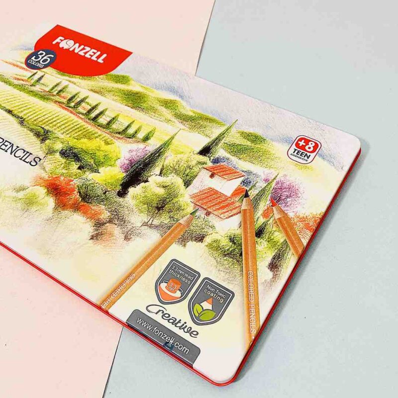مداد 36 رنگ تخت فلزی فونزل 5056