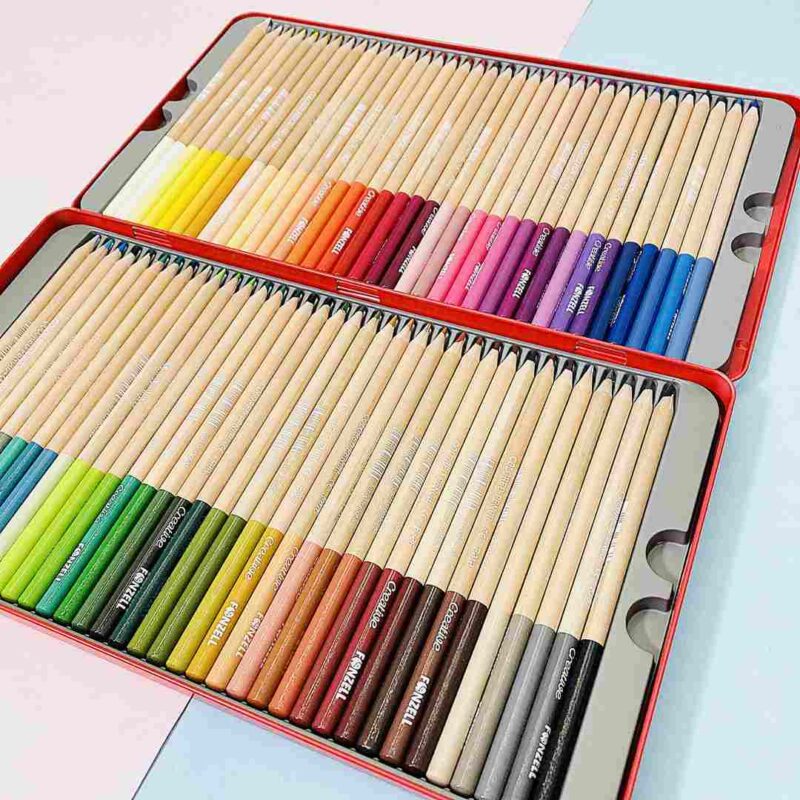 مداد 72 رنگ تخت فلزی فونزل 0583
