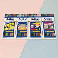 مداد 12 رنگ مقوایی آرتلاین